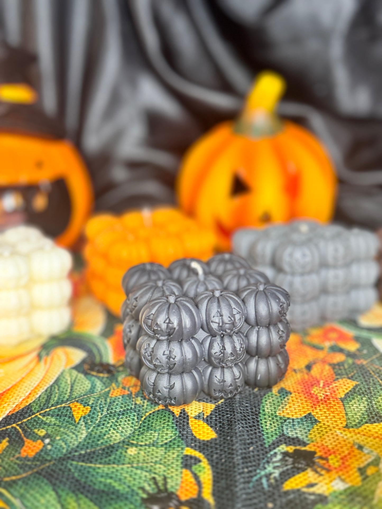 Kürbiskerze | Kürbis Bubblekerze | Halloween | Kerze