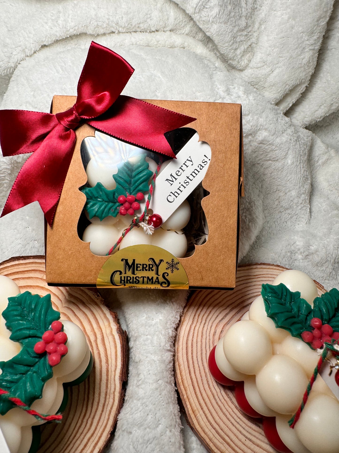 Bubble Kerze | Weihnachtskerze | Geschenkidee | Bubblekerze | Weihnachtsdekoration | Bubble