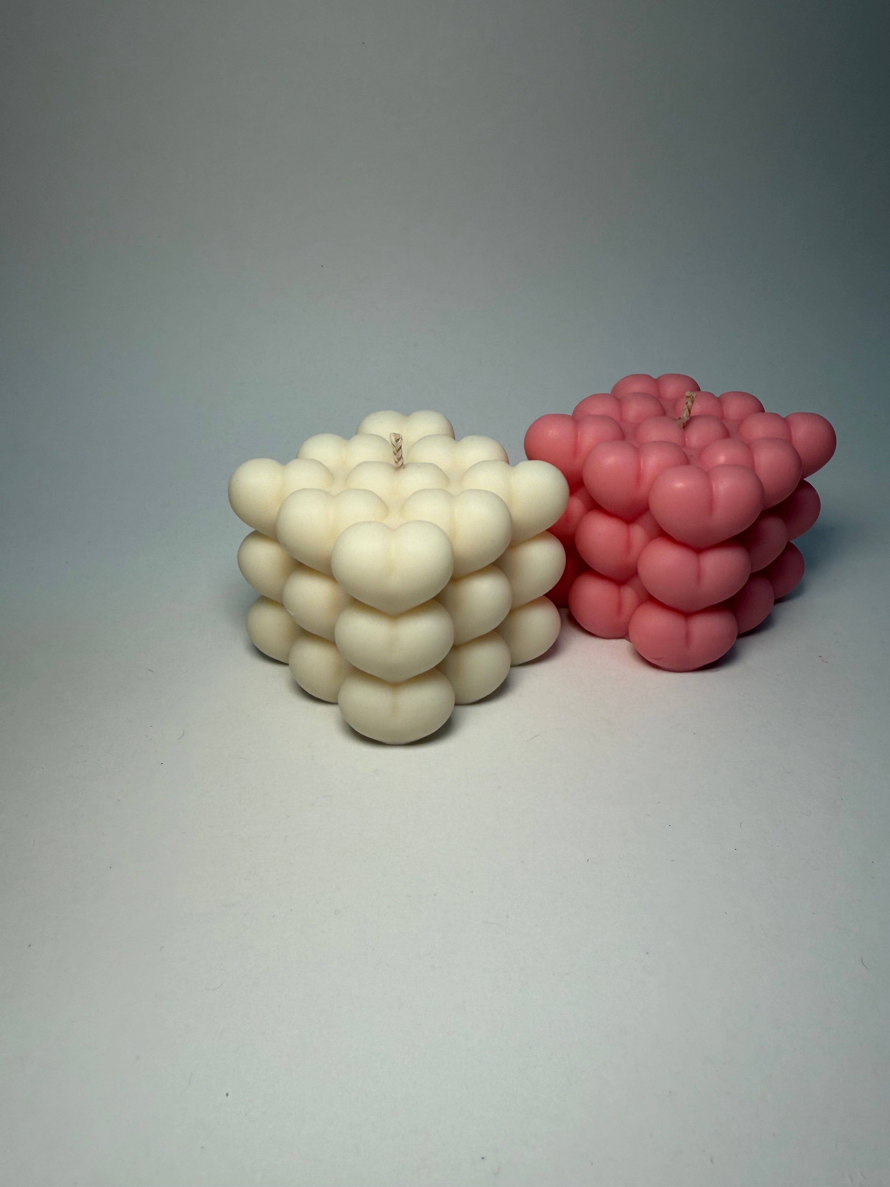 Herzbubble Kerze | Bubble Kerze