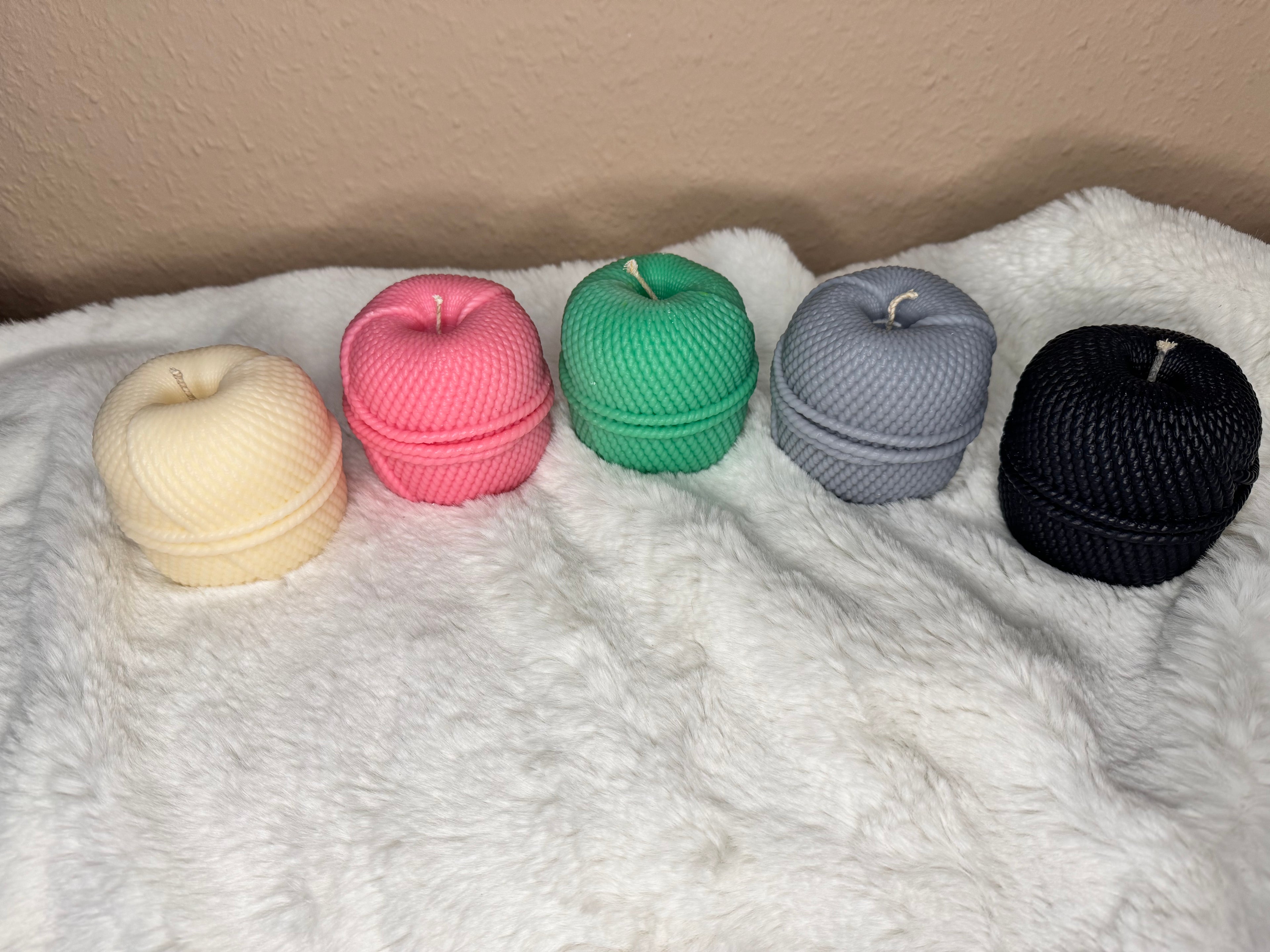 Wollknäuel groß | Wollkerze