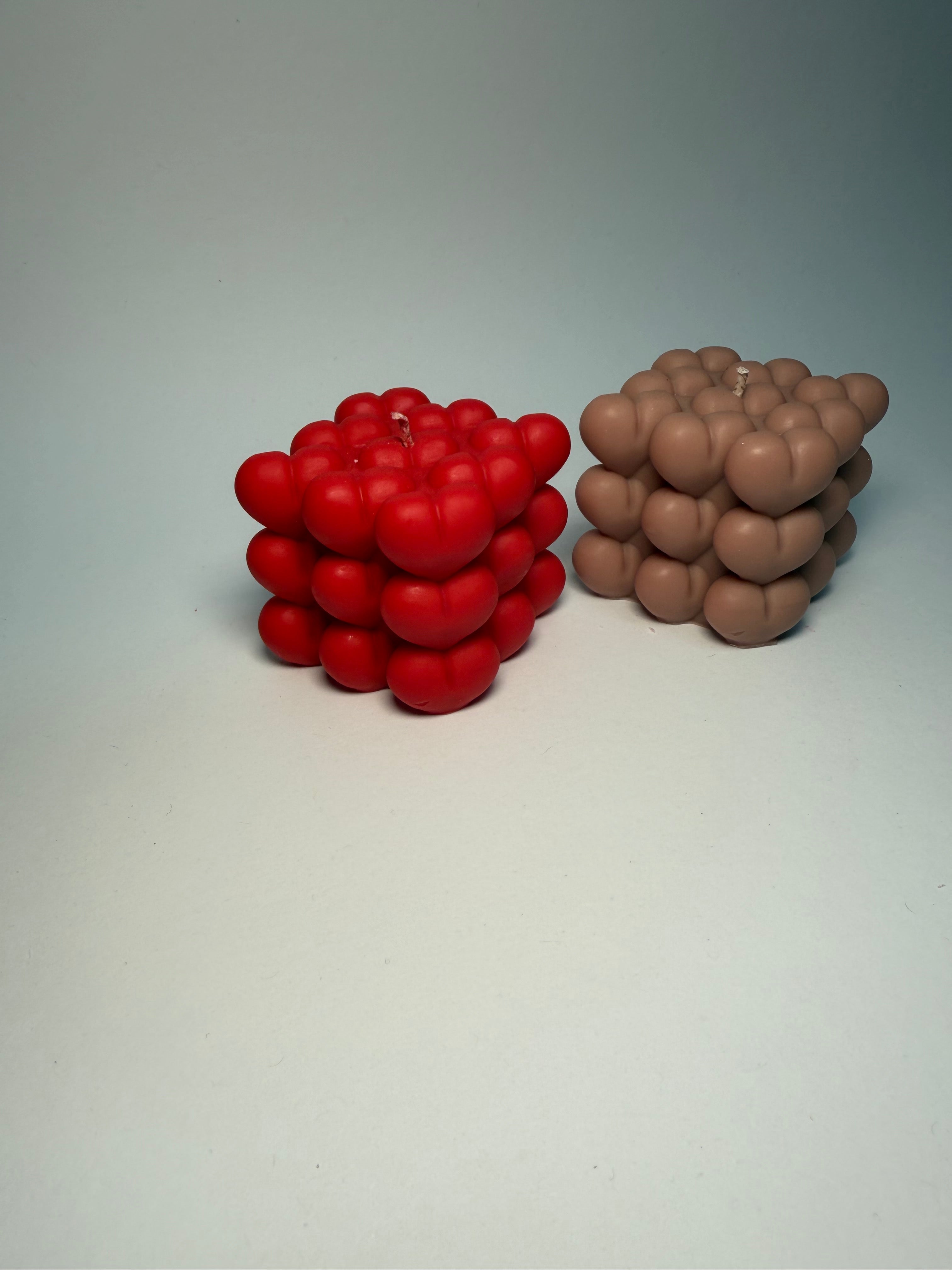 Herzbubble Kerze | Bubble Kerze