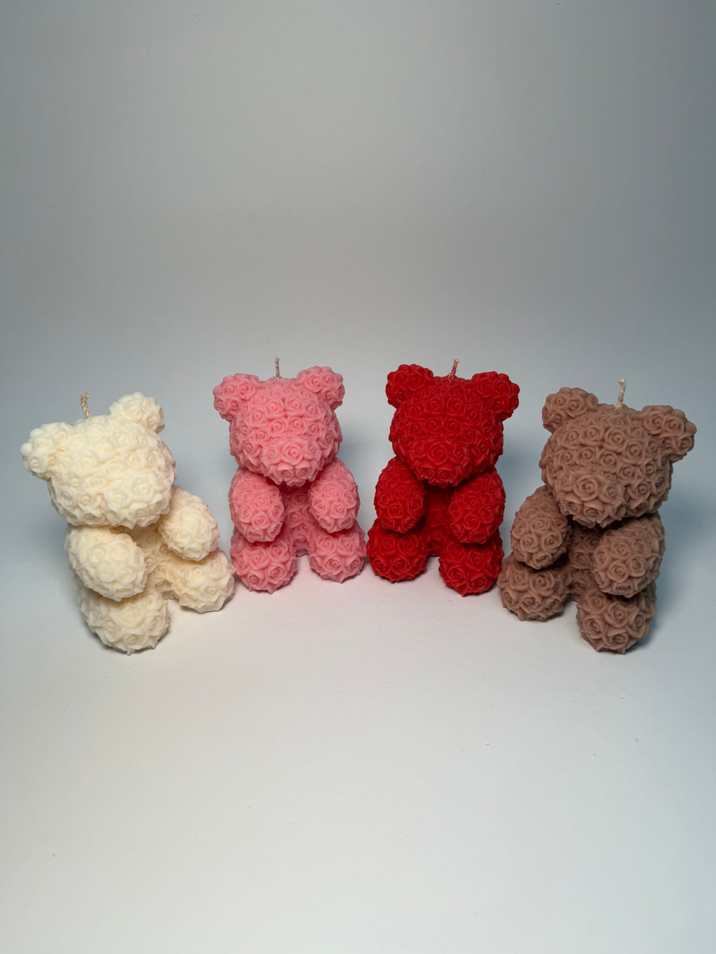 Rosenteddy|Teddykerze | Rosenteddykerze| Bärkerze