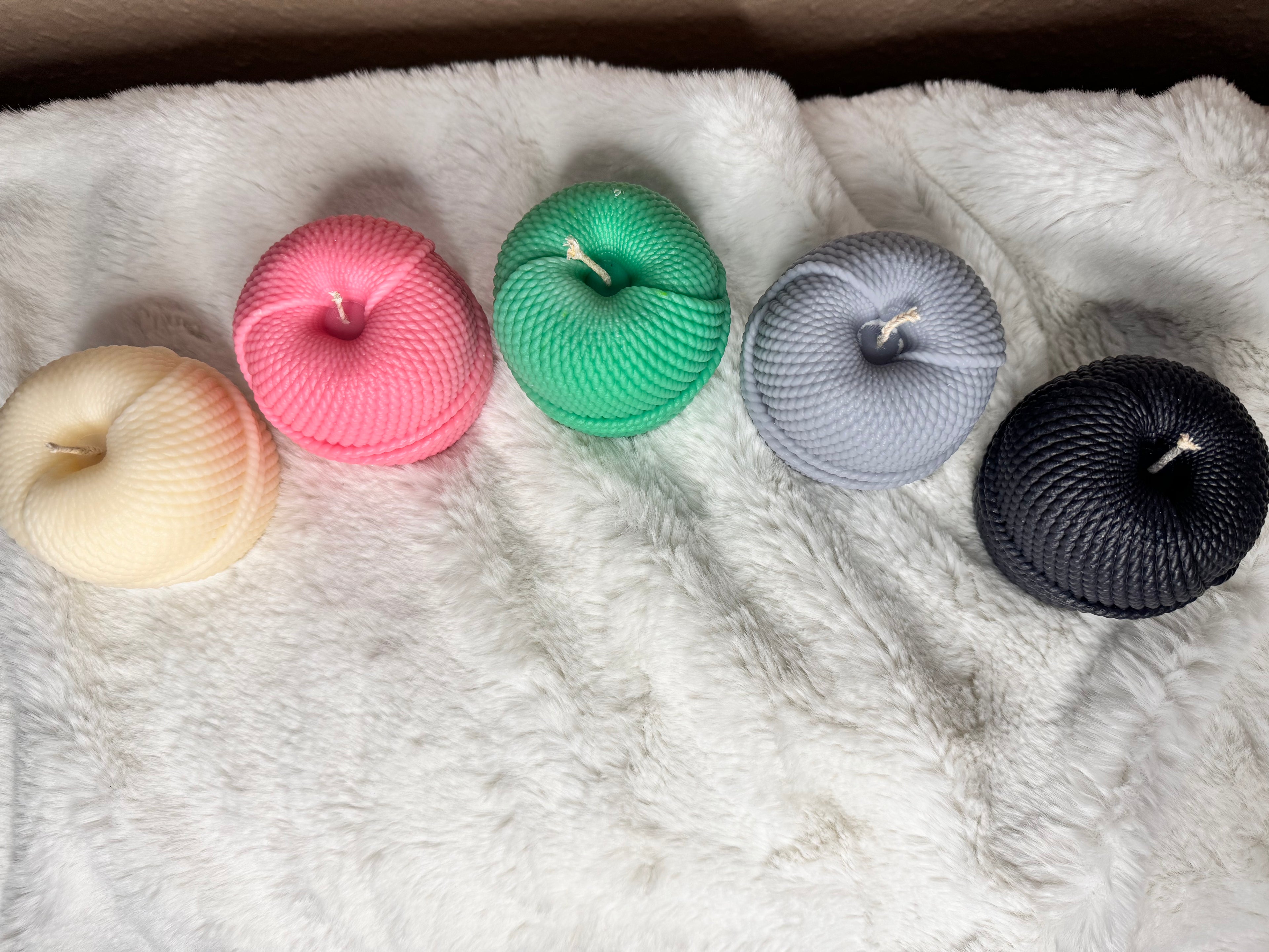 Wollknäuel groß | Wollkerze