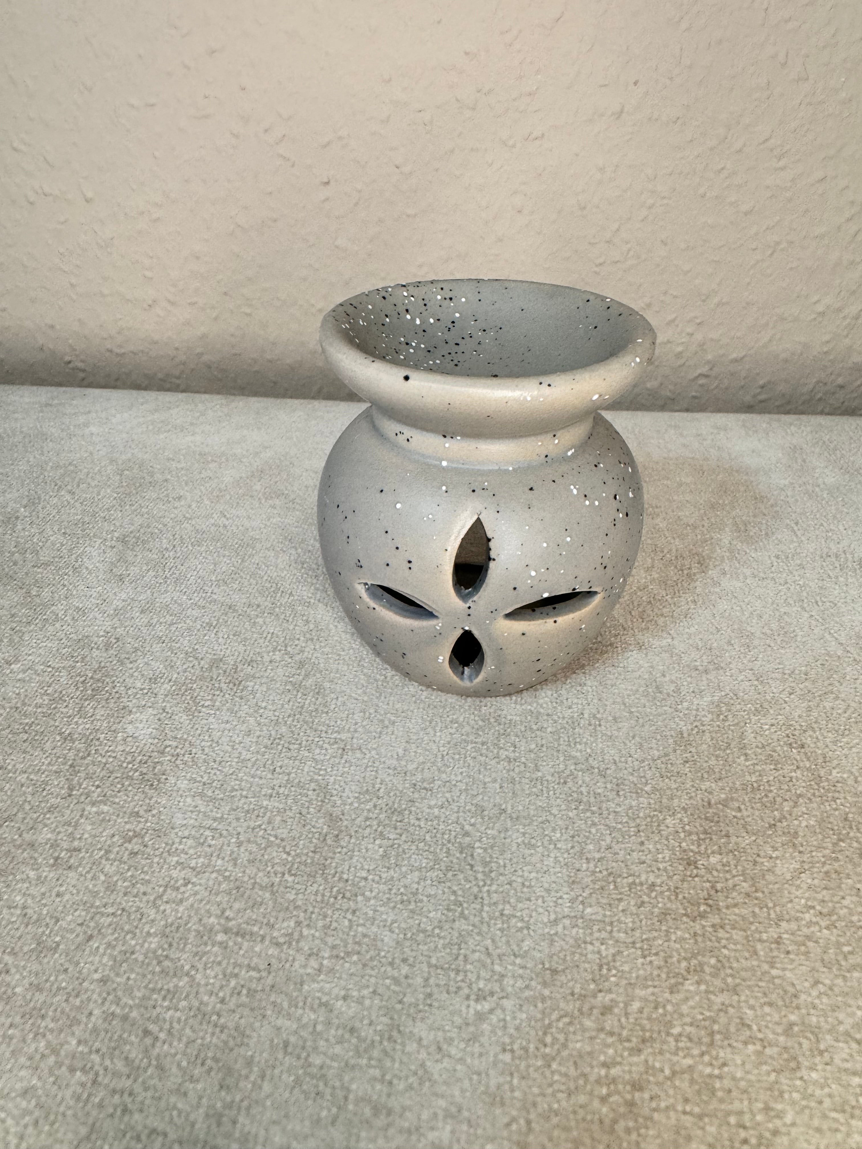 Duftlampe | Steinoptik | Blume