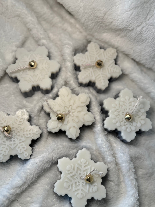 Schneeflockenkerze | Schneeflocke | Winterkerze | Weihnachtskerze | Advent | Weihnachten | Snowflake