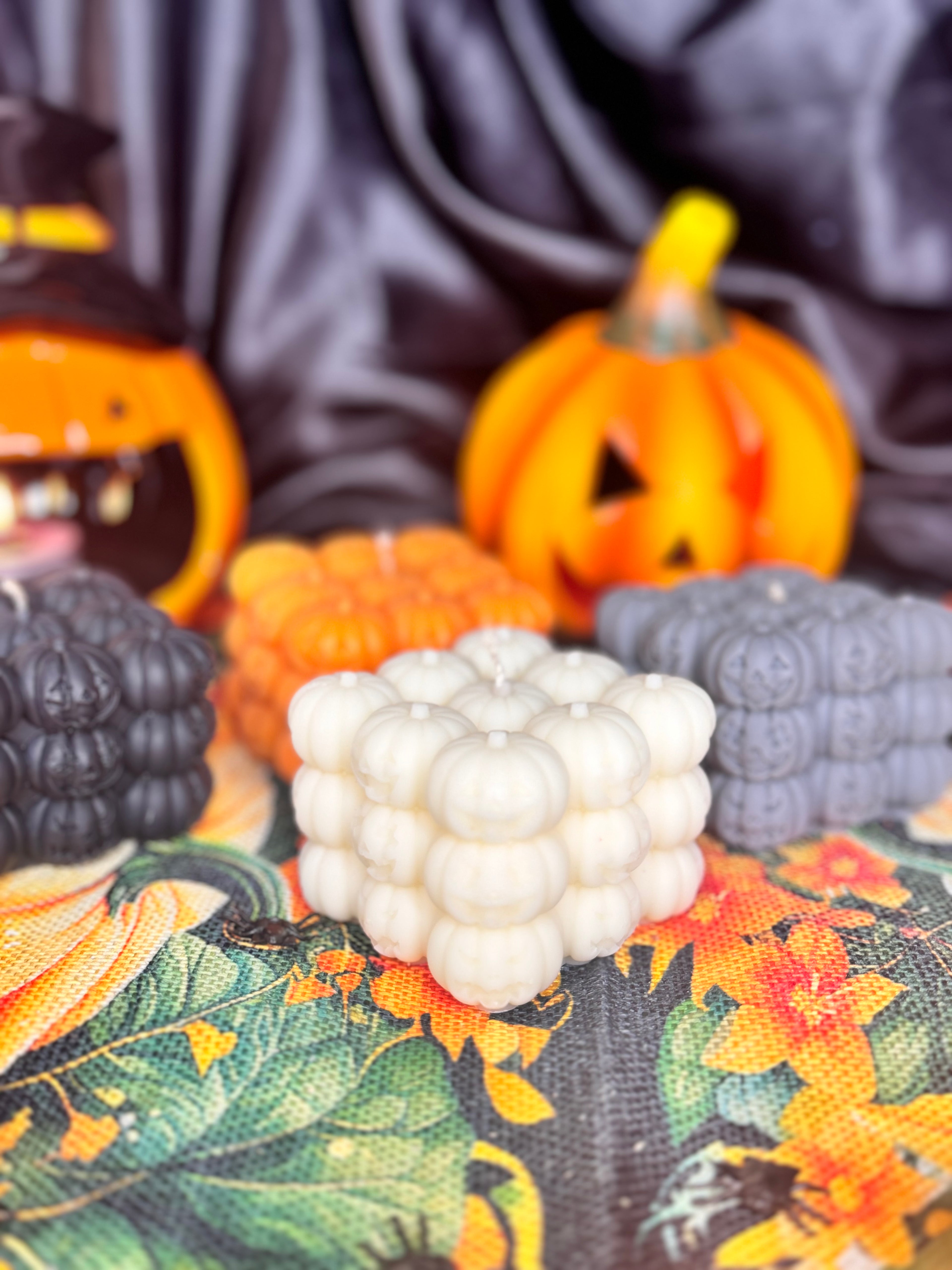 Kürbiskerze | Kürbis Bubblekerze | Halloween | Kerze