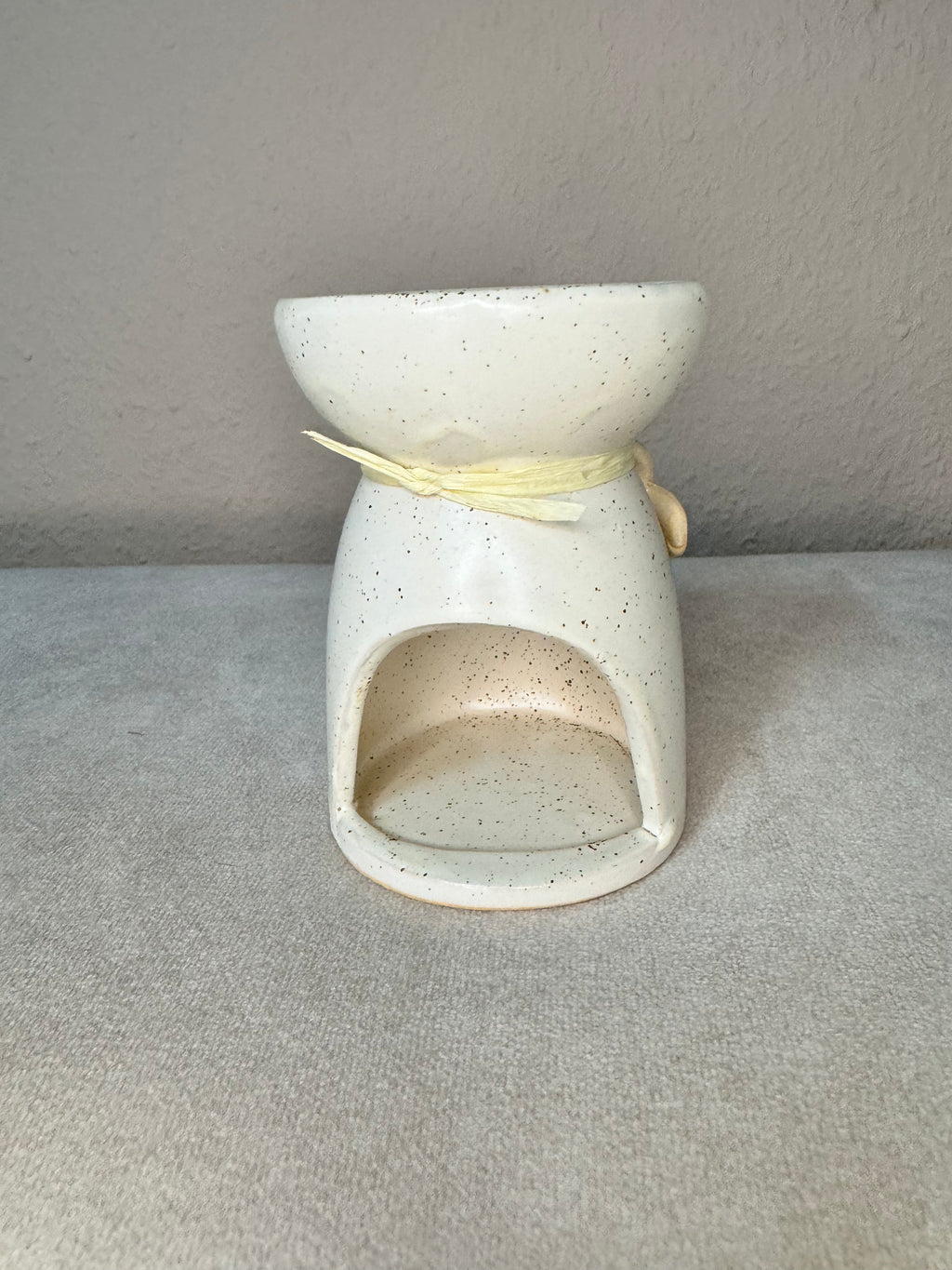 Duftlampe | Blumenduftlampe| Steinoptik| Blume Keramik