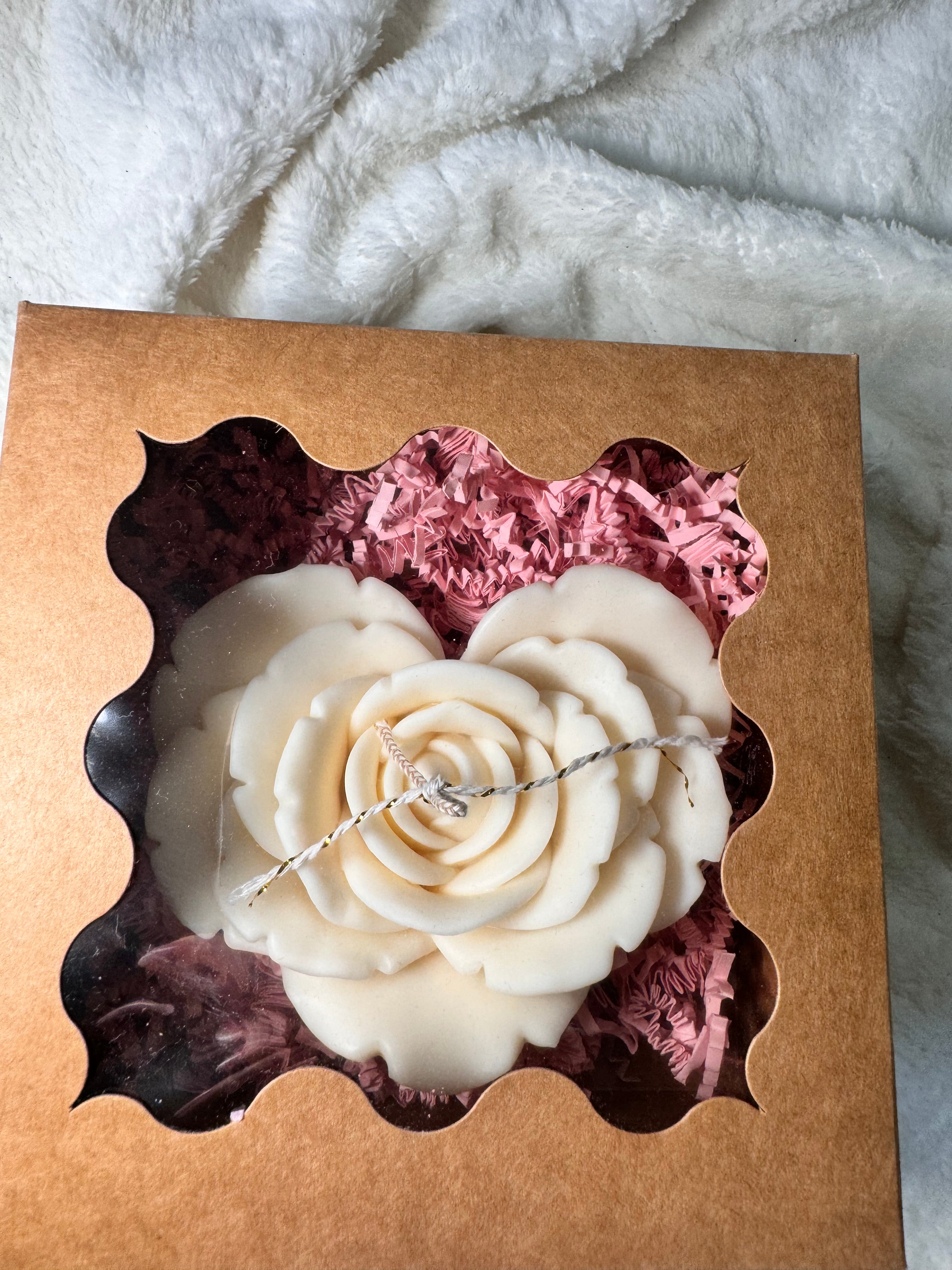 Rosenkerze | Herzrose | Herzkerze Rosenherz| Geschenk | Geschenkidee | Mama |Verlobte |Ehefrau |Freundin|