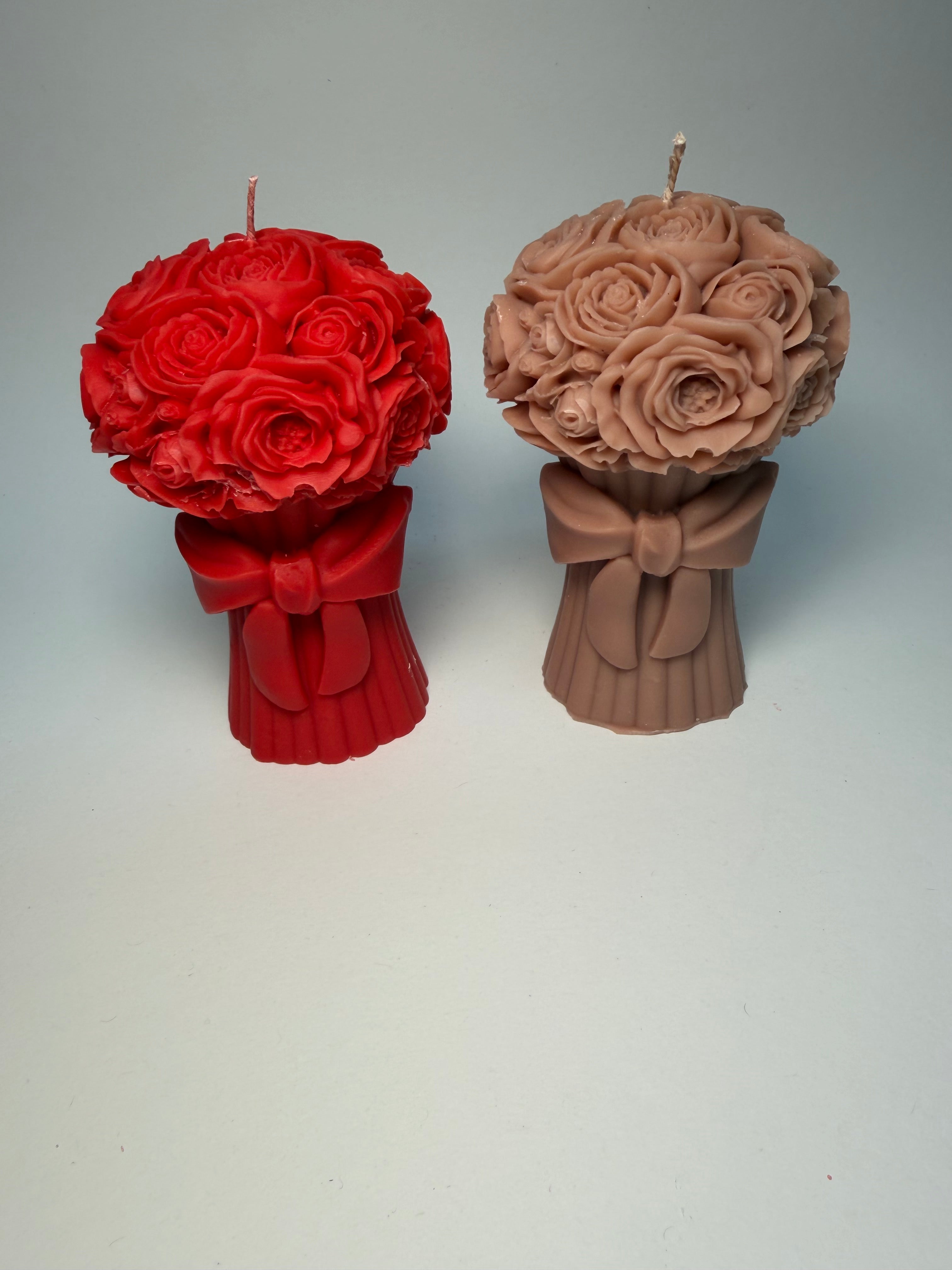 Rosenstraußkerze | Rosenkerze | Geschenk für Valentinstag | Geschenk Kerze | Rosenstrauß